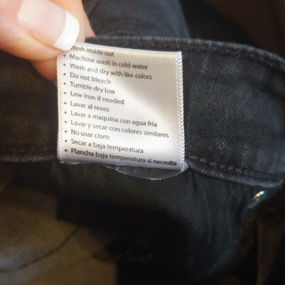 KanCan black denim distressed skinny jeans EUC 3/25 - Picture 7 of 7